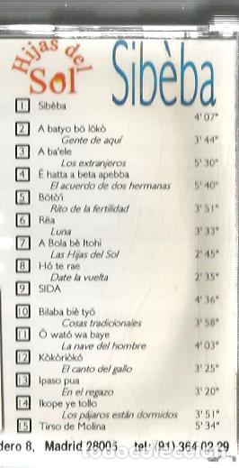 CDs de m&uacute;sica: CD LAS HIJAS DEL SOL : SIBEBA - Foto 2