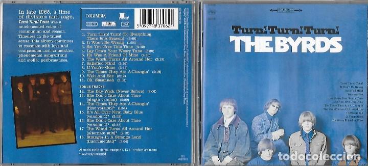 CDs de m&uacute;sica: BYRDS, THE: TURN! TURN! TURN!. REMASTERIZADO. INCLUYE 7 BONUS