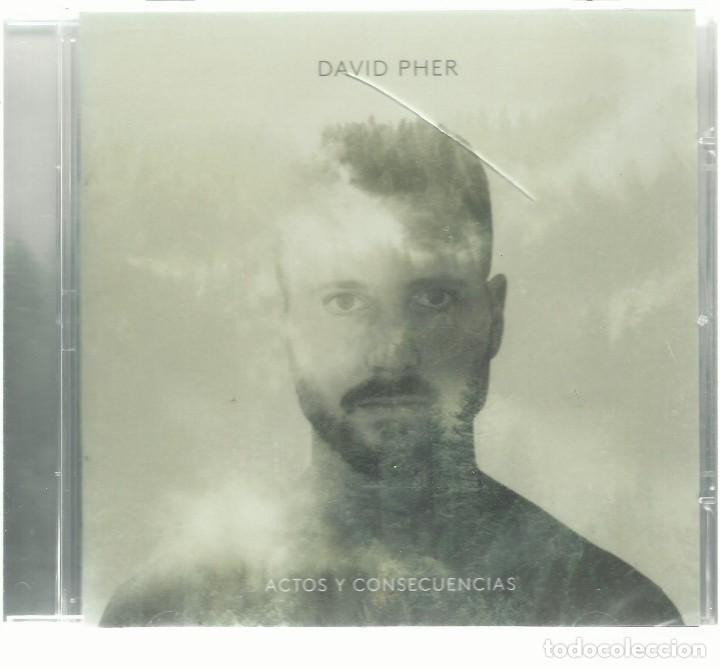CDs de m&uacute;sica: DAVID PHER - ACTOS Y CONSECUENCIAS - CD ROCKCD 2017 NUEVO - Foto 1