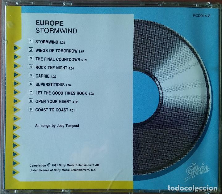 CDs de m&uacute;sica: EUROPE - STORMWILD - Foto 2