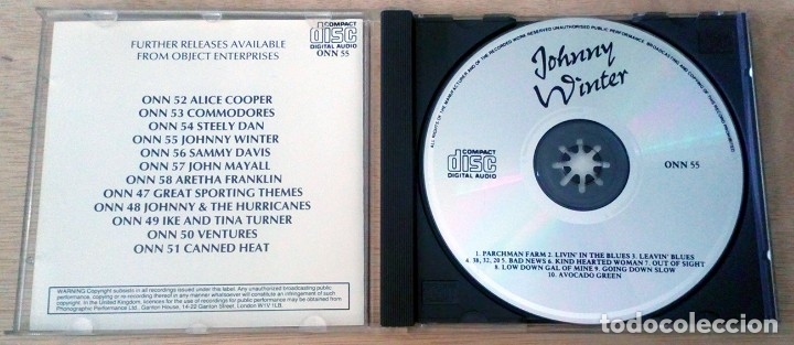 CDs de m&uacute;sica: Johnny Winter / CD / ONN 55 - Foto 2