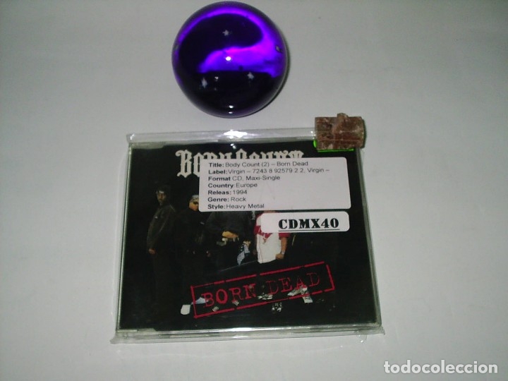 CDs de m&uacute;sica: cd body count born dead - Foto 1