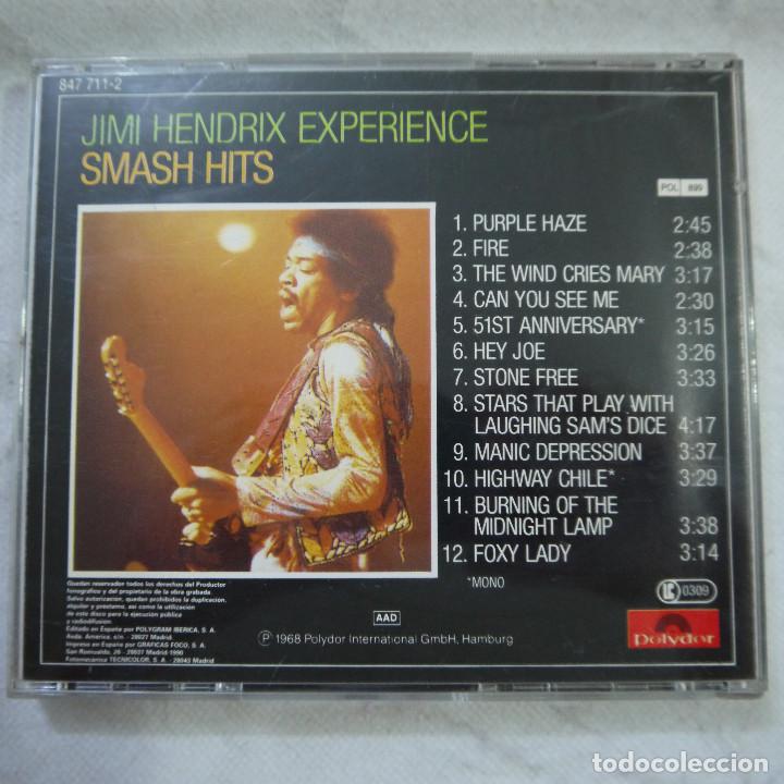 CDs de m&uacute;sica: JIMMI HENDRIX EXPERIENCE - SMASH HITS - CD 1990 - Foto 3