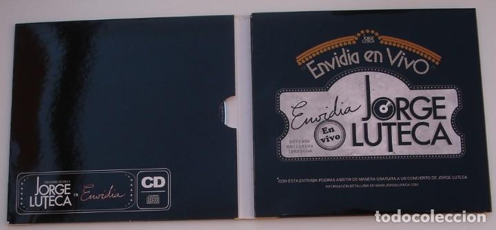 CDs de m&uacute;sica: JORGE LUTECA - ENVIDIA (CD+DVD) 2010 - DIGIPACK - Foto 2