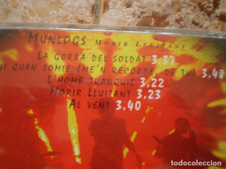 CDs de m&uacute;sica: CD. MUNLOGS. MORIR LLUITANT. A&Ntilde;O 1996. LIBRETO CON LETRAS - Foto 2