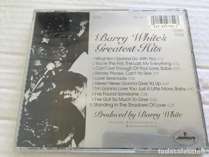 CDs de m&uacute;sica: CD BARRY WHITES-GREATEST HITS - Foto 2