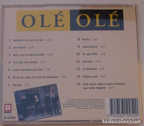 CDs de m&uacute;sica: OLE OLE - GRANDES EXITOS (CD) 2001 - 14 TEMAS - Foto 3