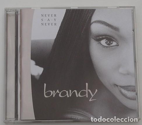 CDs de m&uacute;sica: BRANDY - NEVER SAY NEVER (CD) 1998 - 16 TEMAS - Foto 1