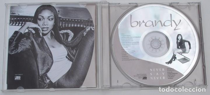 CDs de m&uacute;sica: BRANDY - NEVER SAY NEVER (CD) 1998 - 16 TEMAS - Foto 2