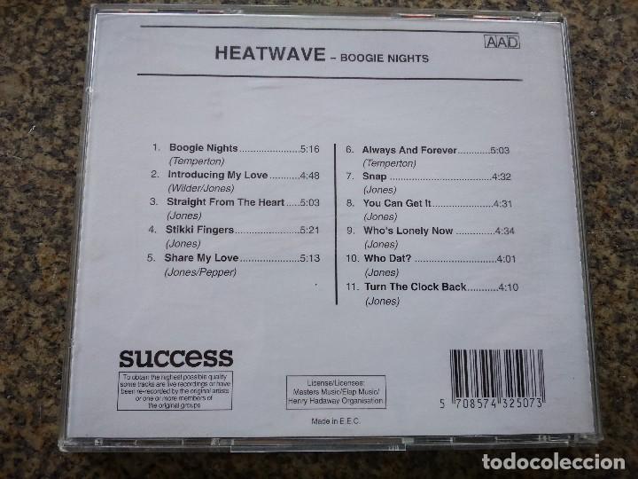 CDs de m&uacute;sica: CD -- HEATWAVE - BOOGIE NIGHTS -- 11 TEMAS -- - Foto 2