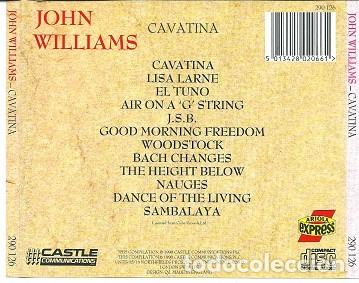 CDs de m&uacute;sica: John Williams - Cavatina - CD - Foto 2