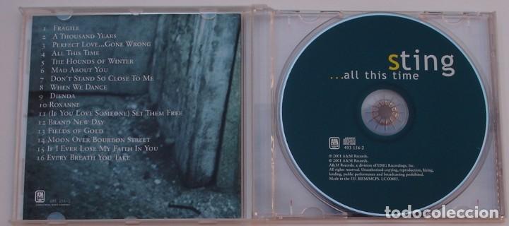 CDs de m&uacute;sica: STING - ALL THIS TIME (CD) 2001 - 16 TEMAS - Foto 2