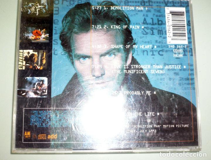 CDs de m&uacute;sica: B.S.O. Demolition Man. STING. 1993 - Foto 2