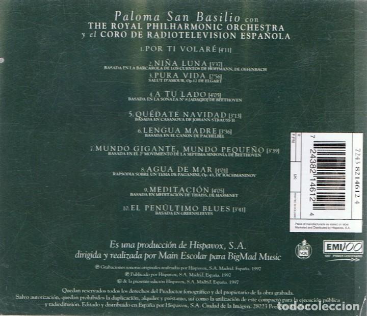 CDs de m&uacute;sica: PALOMA SAN BASILIO &uml;CL&Aacute;SICAMENTE TUYA&uml; - Foto 2