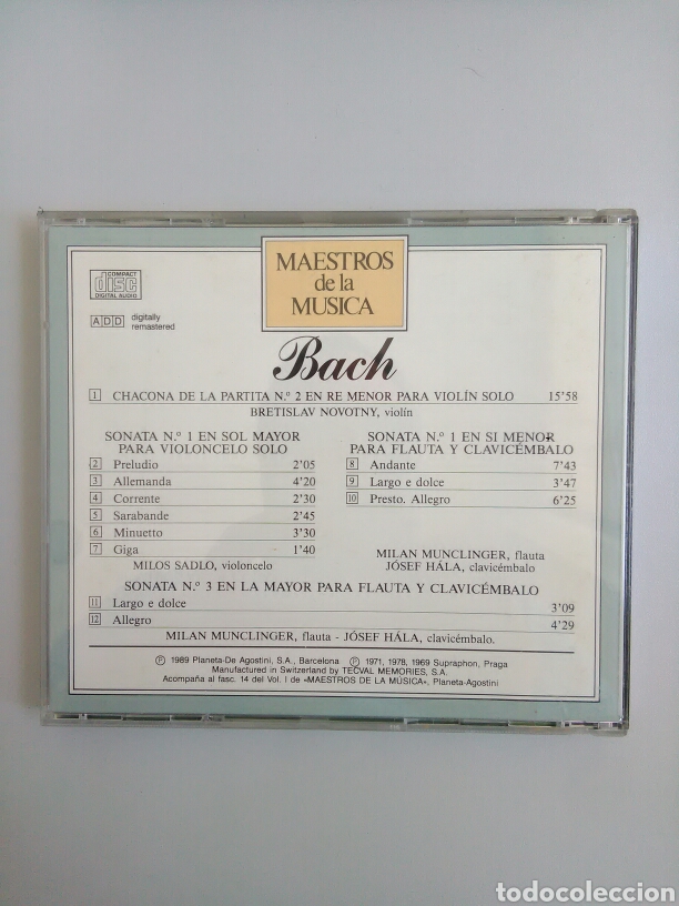 CDs de m&uacute;sica: CD BACH - Foto 2