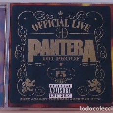 CDs de Música: PANTERA - 101 PROOF, OFFICIAL LIVE (CD) 1997 - 16 TEMAS