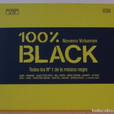 CDs de Música: 100 % BLACK - VOLUMEN NOVENO - TODOS LOS Nº 1 DE LA MUSICA NEGRA (2 CD) 2005 - 32 TEMAS