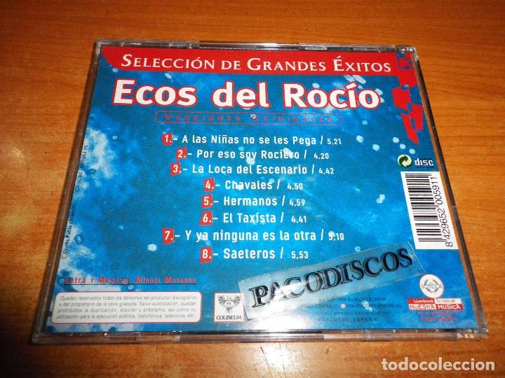 CDs de Música: ECOS DEL ROCIO Selección de Grandes exitos CD ALBUM 2005 CONTIENE 8 TEMAS - Foto 2 - 125327007