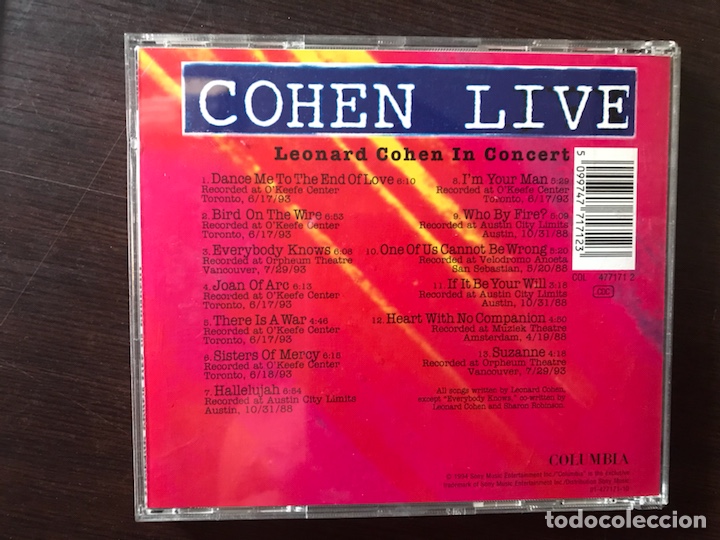 CDs de m&uacute;sica: Cohen Live. - Foto 2