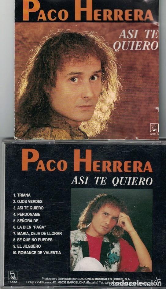 CDs de m&uacute;sica: Paco Herrera - As&iacute; te quiero CD - Foto 1