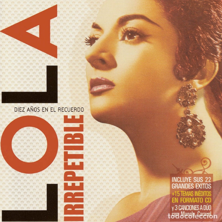 CD di Musica: LOLA IRREPETIBLE 10 A&Ntilde;OS EN EL RECUERDO