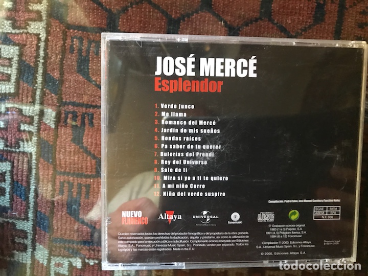 CDs de m&uacute;sica: Esplendor. Jos&eacute; Merc&eacute; - Foto 2