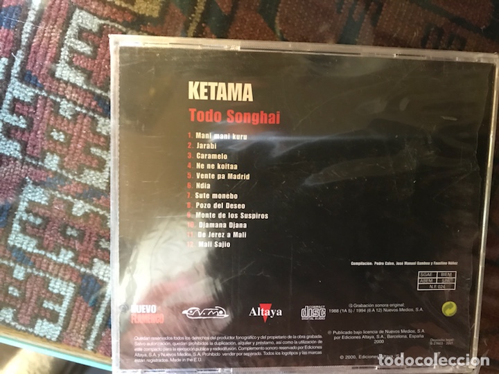 CDs de m&uacute;sica: Todo Songhai. Ketama - Foto 2