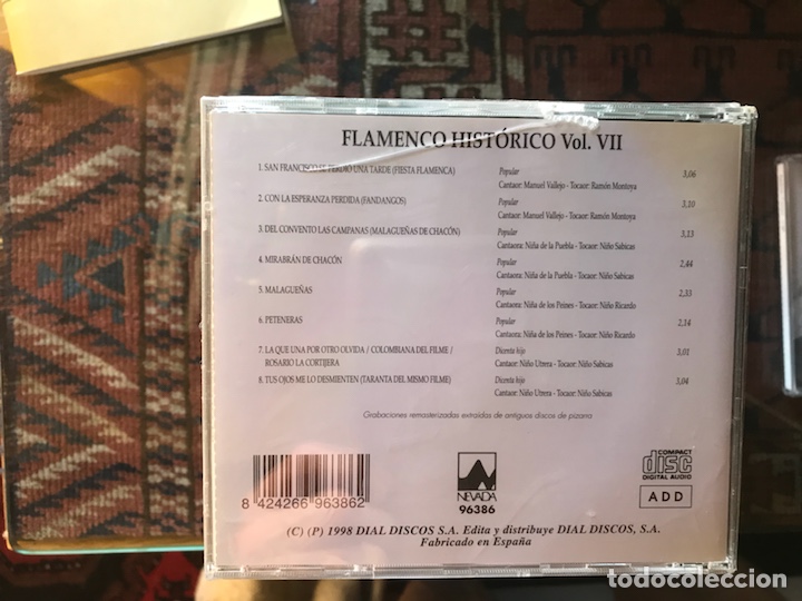 CDs de m&uacute;sica: Flamenco hist&oacute;rico. Vol. 7 - Foto 2