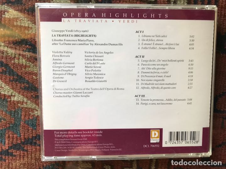 CDs de m&uacute;sica: La traviata. Verdi - Foto 2