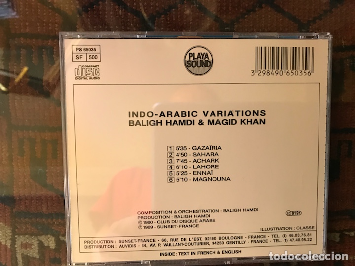 CDs de m&uacute;sica: Indo-arabic variations - Foto 2