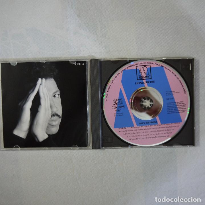 CDs de m&uacute;sica: LIONEL RICHIE - BACK TO FRONT - CD 1992 - Foto 2