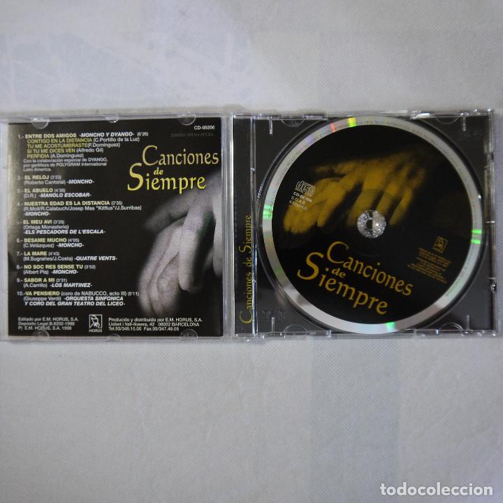 CDs de m&uacute;sica: CANCIONES DE SIEMPRE - PERFIDIA, EL RELOJ, LA MARE&hellip; CD 1998 - Foto 2