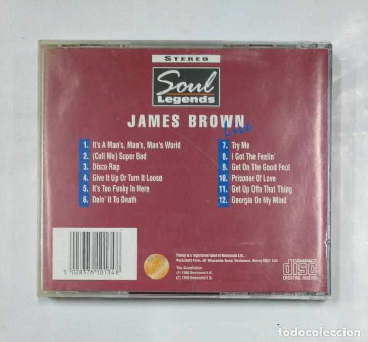 CDs de m&uacute;sica: JAMES BROWN LIVE. CD. TDKCD8 - Foto 3
