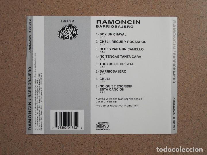 CDs de m&uacute;sica: CARATULA DE CD (RAMONCIN - BARRIOBAJERO) - Foto 2