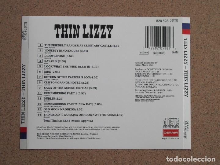 CDs de m&uacute;sica: CARATULA DE CD (THIN LIZZY - THIN LIZZY) - Foto 2
