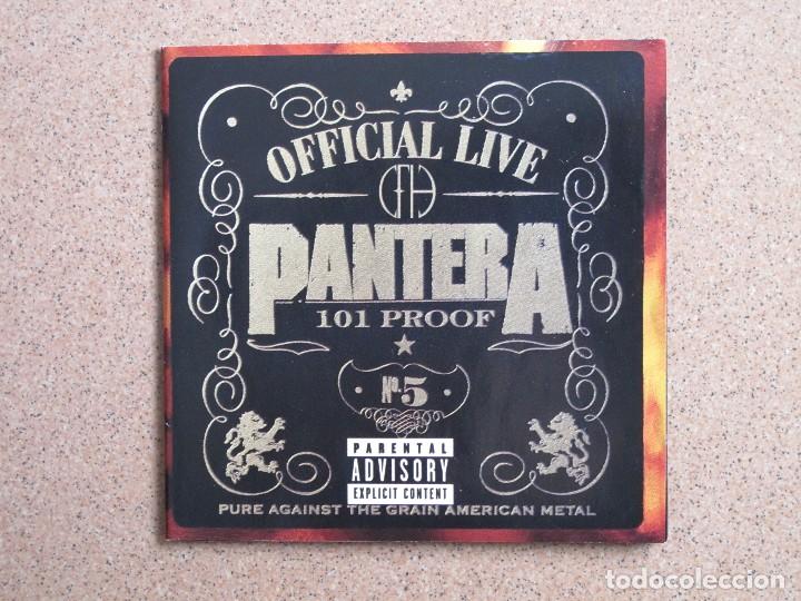 CDs de m&uacute;sica: CARATULA DE CD (PANTERA - OFICIAL LIVE: 101 PROOF) - Foto 1