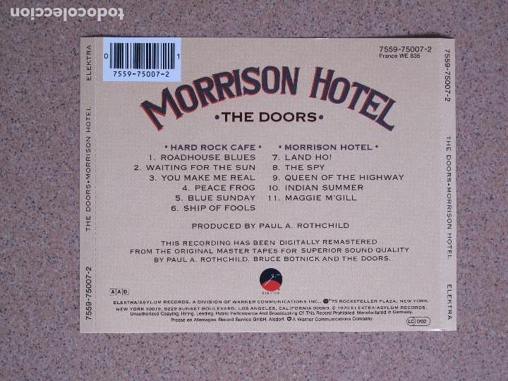 CDs de m&uacute;sica: CARATULA DE CD (THE DOORS - MORRISON HOTEL) - Foto 4