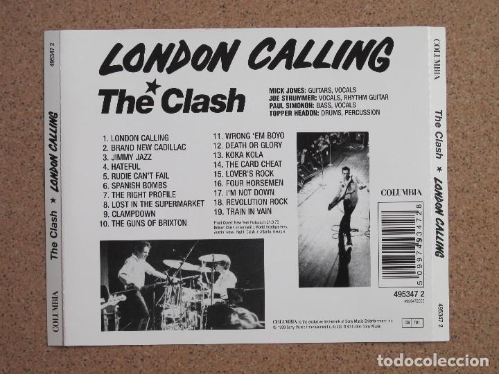CDs de m&uacute;sica: CARATULA DE CD (THE CLASH - LONDON CALLING) - Foto 4