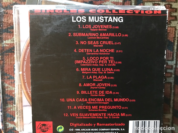 CDs de m&uacute;sica: Singles collection. Los Mustang - Foto 2