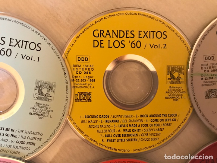 CDs de m&uacute;sica: Grandes &eacute;xitos de los 60. 8 CD&rsquo;s - Foto 4