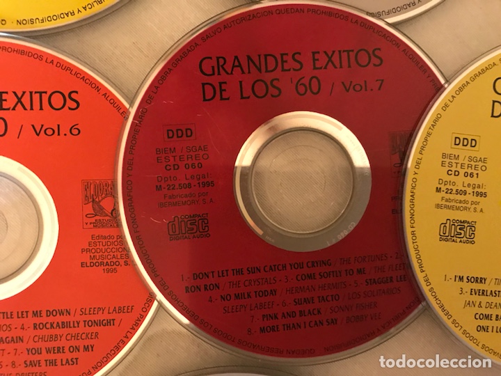 CDs de m&uacute;sica: Grandes &eacute;xitos de los 60. 8 CD&rsquo;s - Foto 9