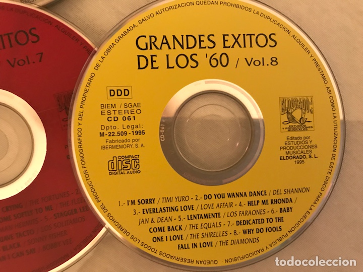 CDs de m&uacute;sica: Grandes &eacute;xitos de los 60. 8 CD&rsquo;s - Foto 10