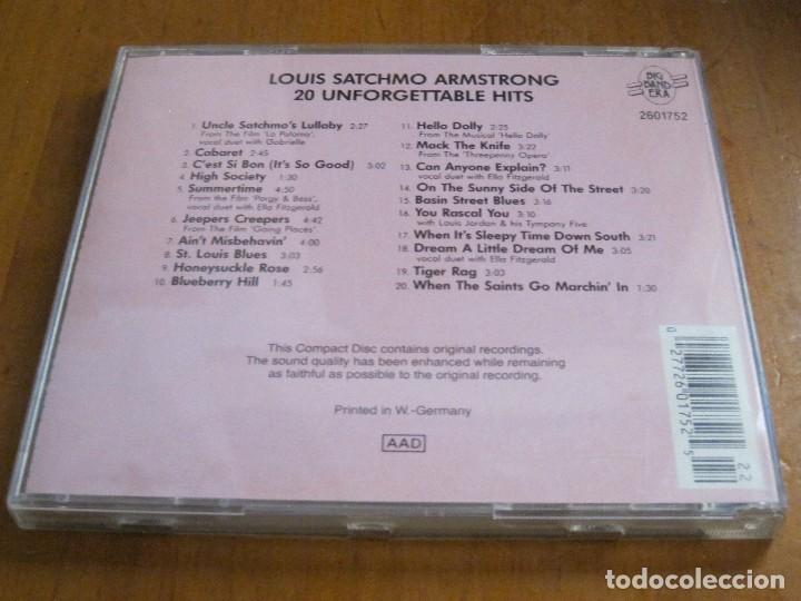 CDs de m&uacute;sica: LOUIS ARMSTRONG SATCHMO 85TH COMO NUEVO. - Foto 3