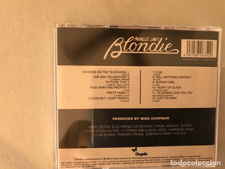 CDs de m&uacute;sica: Parallel lines. Blondie - Foto 2