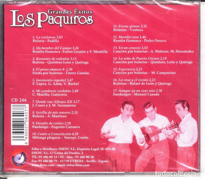 CDs de m&uacute;sica: LOS PAQUIROS GRANDES EXITOS CD - Foto 2