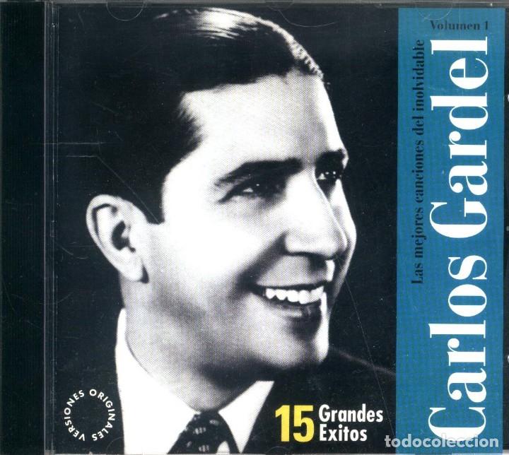 CDs de m&uacute;sica: CARLOS GARDEL 15 grandes exitos cd - Foto 1
