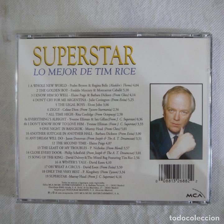 CDs de m&uacute;sica: SUPERSTAR - LO MEJOR DE TIM RICE - CD 1995 - Foto 3