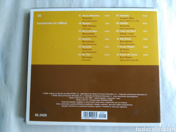CDs de m&uacute;sica: Bossanova on chillout. El Pa&iacute;s. - Foto 3