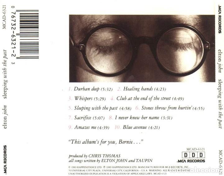 CDs de m&uacute;sica: ELTON JOHN SLEEPING WITH THE PAST COMO NUEVO. - Foto 3