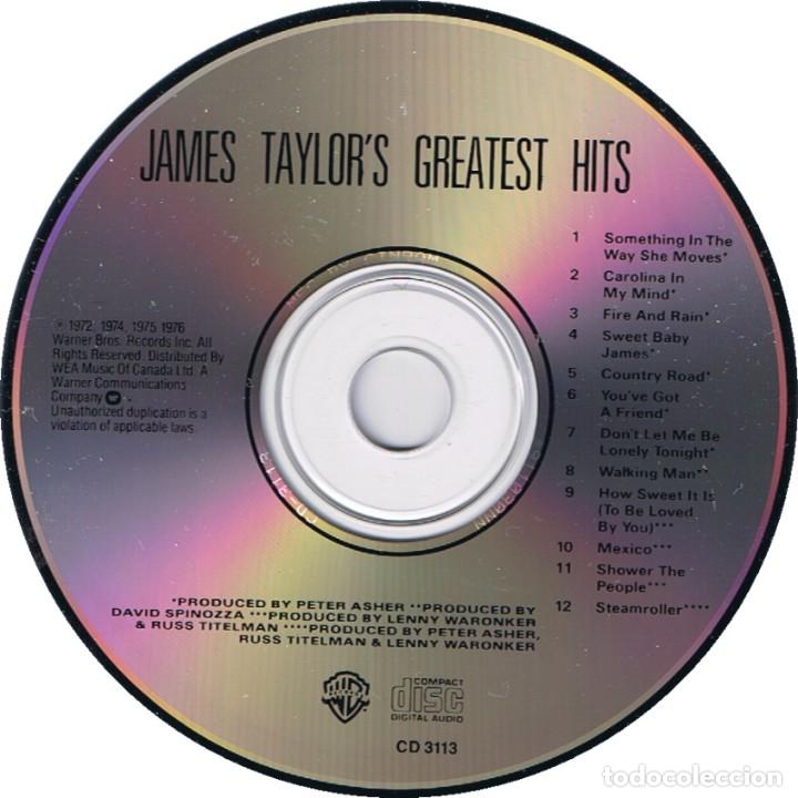 CDs de m&uacute;sica: JAMES TAYLOR GREATEST HITS COMO NUEVO. - Foto 2